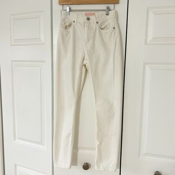 Everlane The High Rise Skinny Jeans White Denim Pants Women’s Size 25 Regular - Picture 8 of 9
